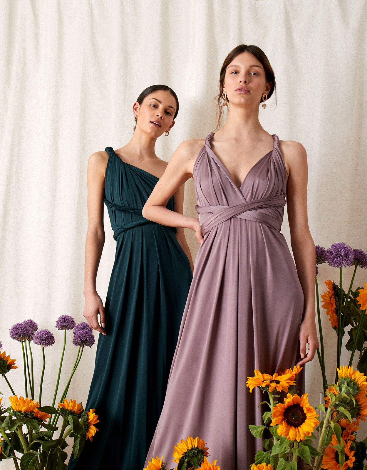 bridesmaid dress different ways to tie