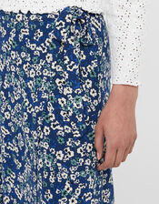 Darella Ditsy Floral Maxi Skirt, Blue (BLUE), large
