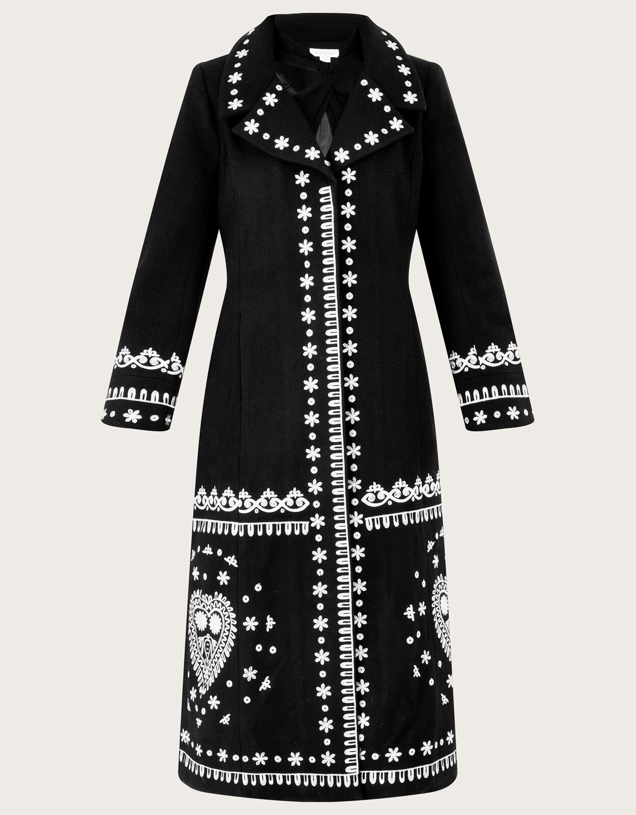 Embroidered coat uk sales