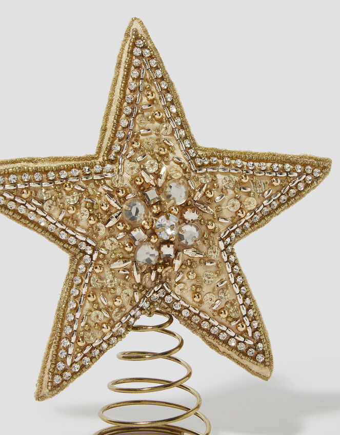 Embellished Star Christmas Tree Topper, , large