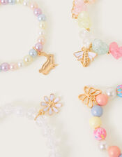 Pretty Garden Beaded Bracelets 4 Pack, , large