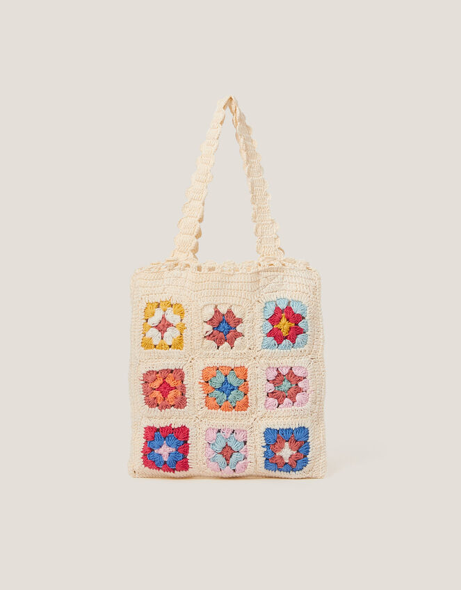 Crochet Tote Bag, , large