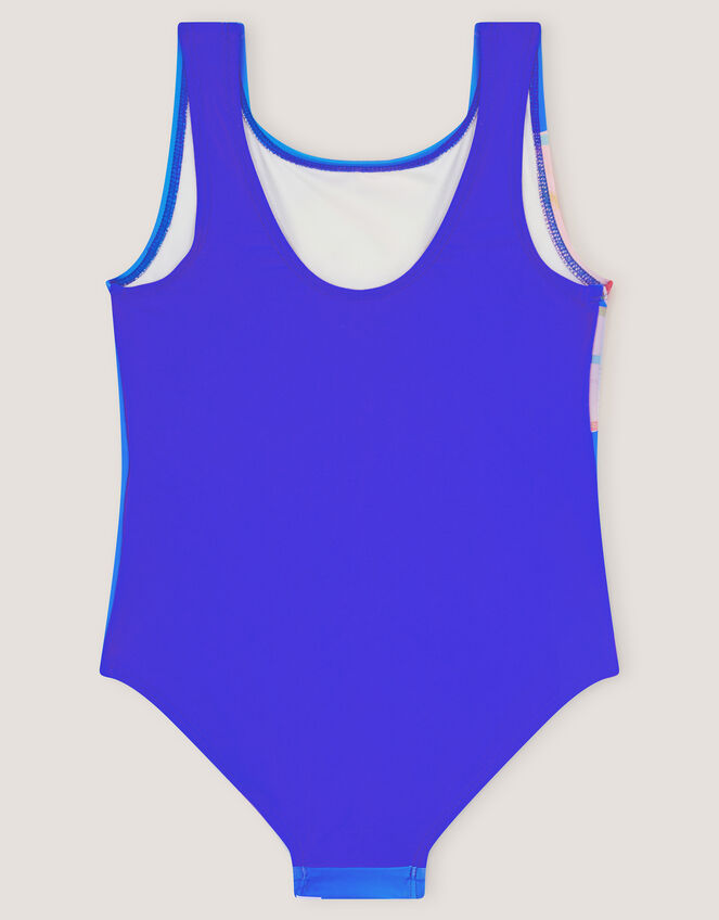 Sequin Flower Swimsuit , Blue (BLUE), large