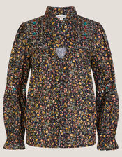 Harriet Embellished Floral Blouse, Black (BLACK), large