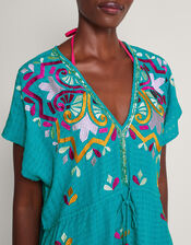 Bonita Embellished Kaftan, Blue (TURQUOISE), large