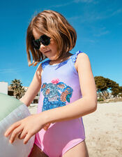 Sequin Koala Swimsuit, Purple (LILAC), large
