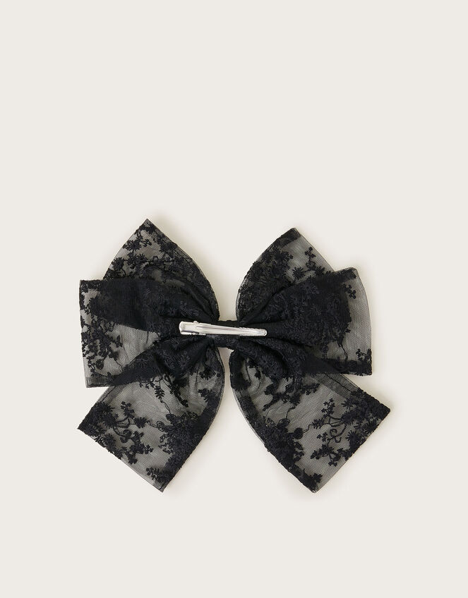 Lace Bow Hair Clip, , large