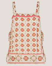 Maddie Floral Print Cami Top, Ivory (IVORY), large