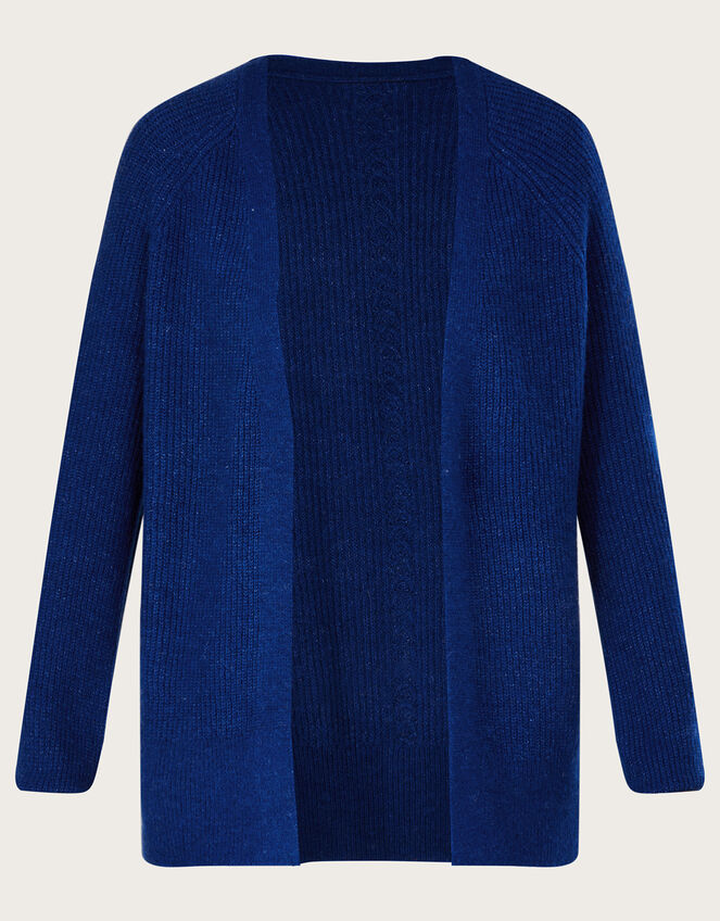 SuperSoft Ribbed Knit Cardigan Blue Cardigans Monsoon UK.