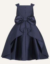 Audrey Duchess Twill Bridesmaid Dress, Blue (NAVY), large