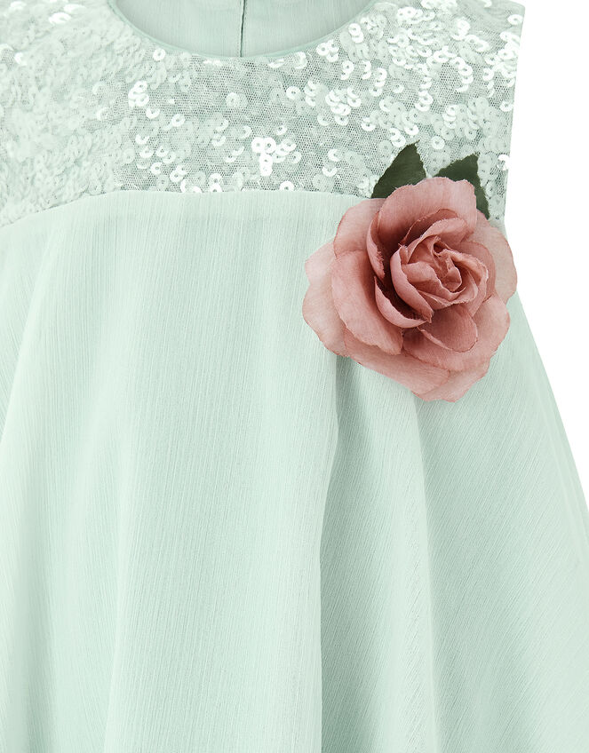 Baby Rosie Flare Dress, Green (GREEN), large