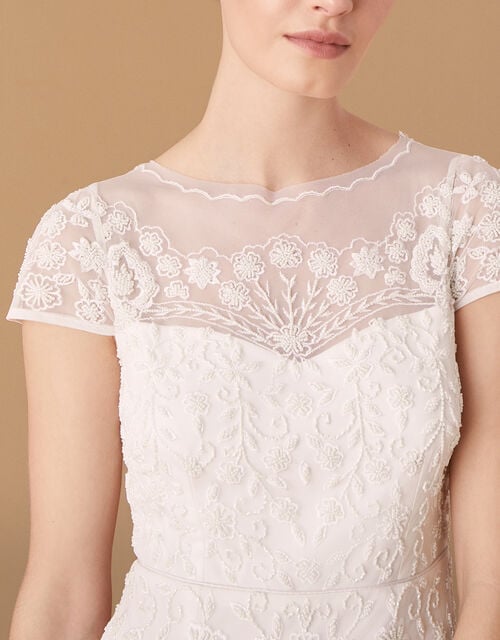 Monsoon – Sophie Beaded Floral Bridal Dress Ivory Mariage Bohème MONSOON