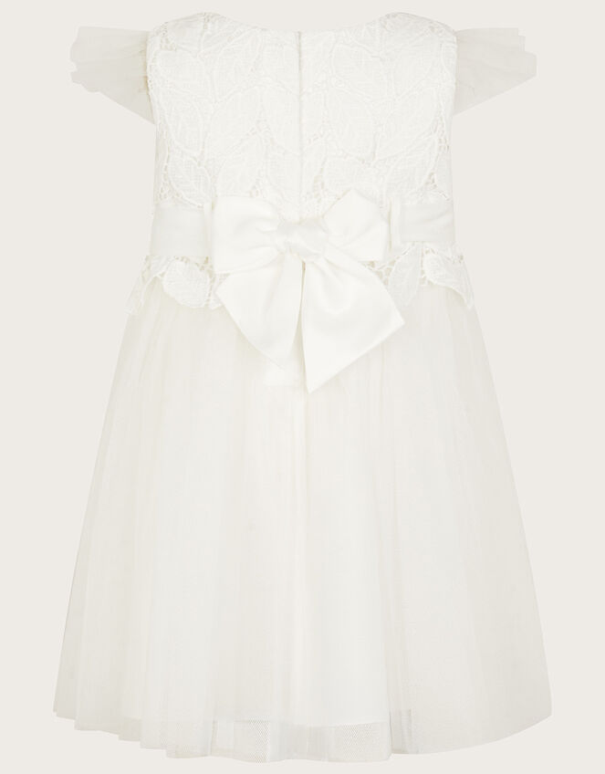 Baby Ophelia Lace Tulle Dress, Ivory (IVORY), large