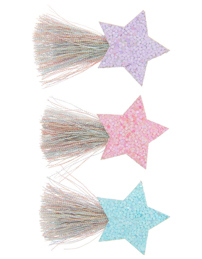 Star Gazer Glitter Hair Clip Set, , large