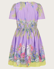 Bunny Border Dress, Purple (LILAC), large