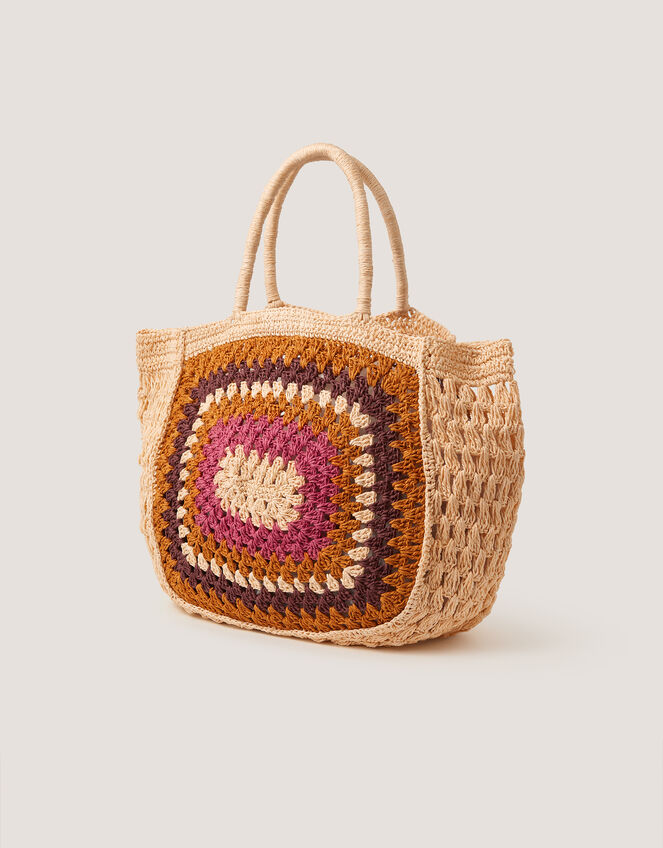 Cate Crochet Beach Bag, , large