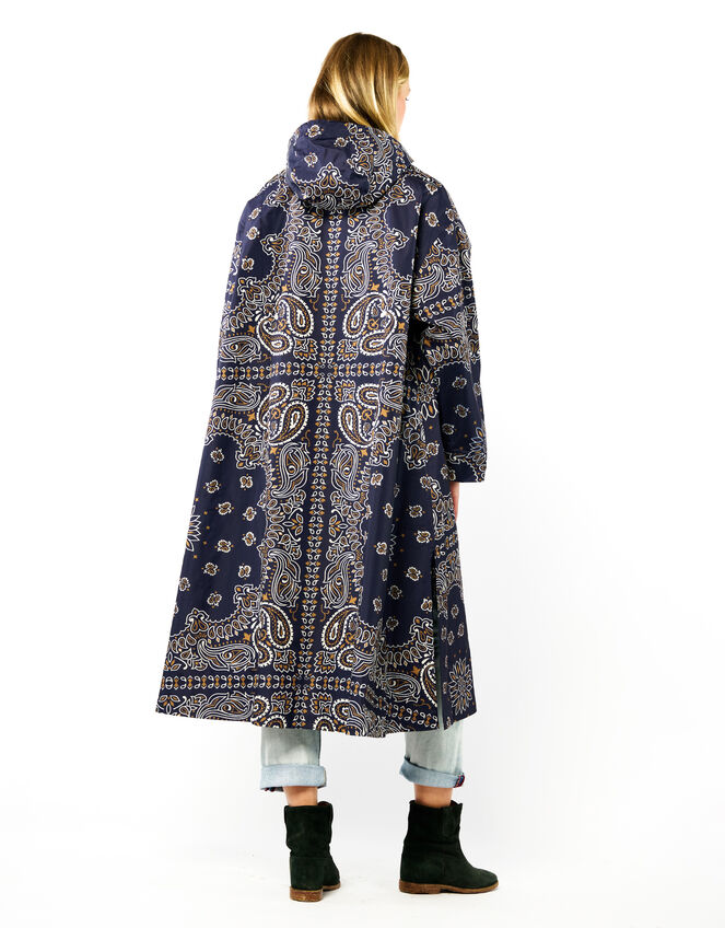 Wild Silves Paisley Longline Jacket, Blue (BLUE), large