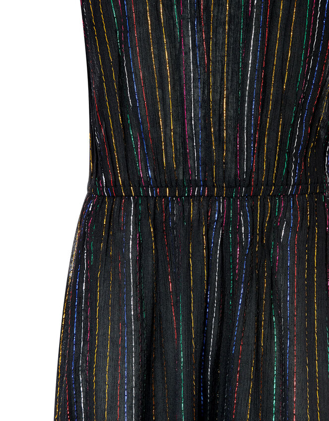 Rayne Sparkle Wide-Leg Jumpsuit, Black (BLACK), large
