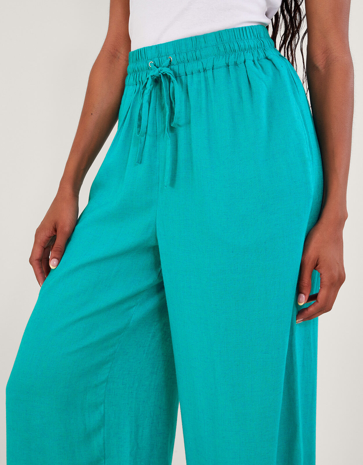 Vicki Plain Trousers Blue