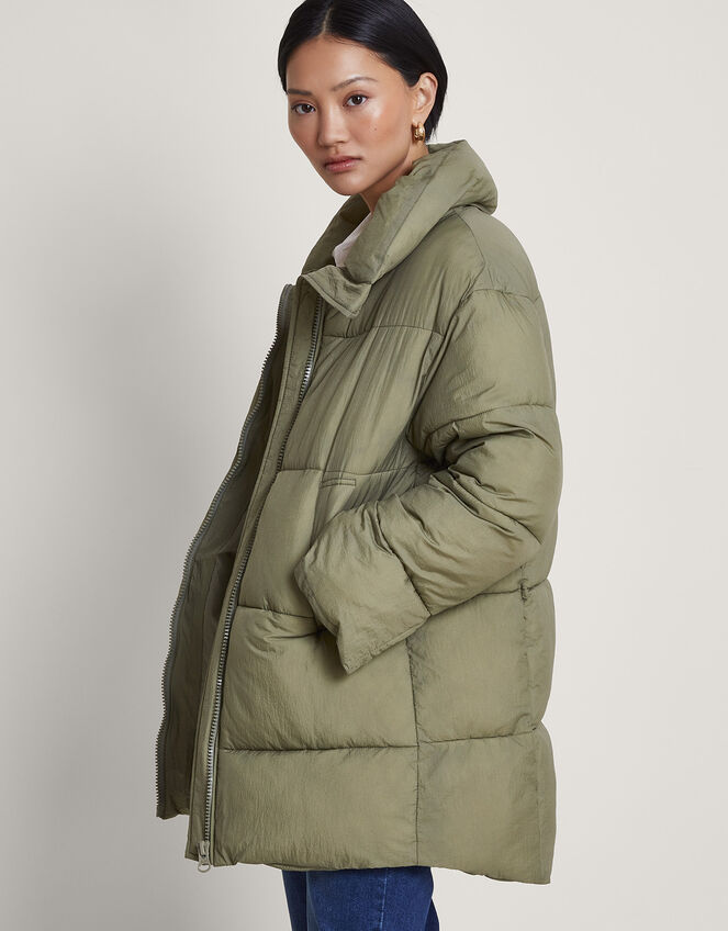 Emmy Padded Coat, Green (SAGE), large