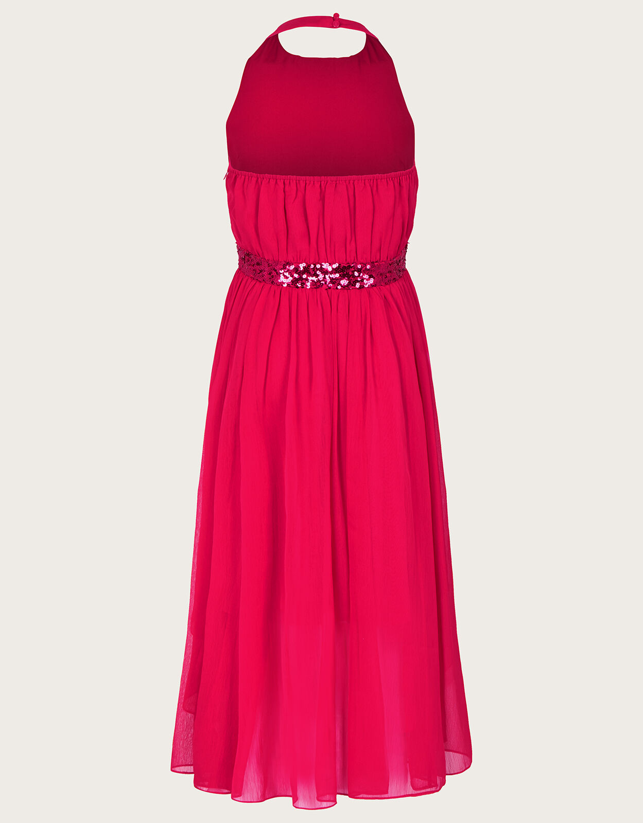 Red halter neck new arrivals prom dress uk
