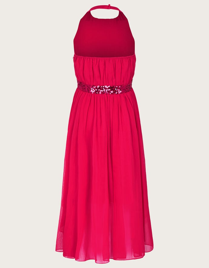 Asymmetrical Red Halter Prom Dresses main image 0