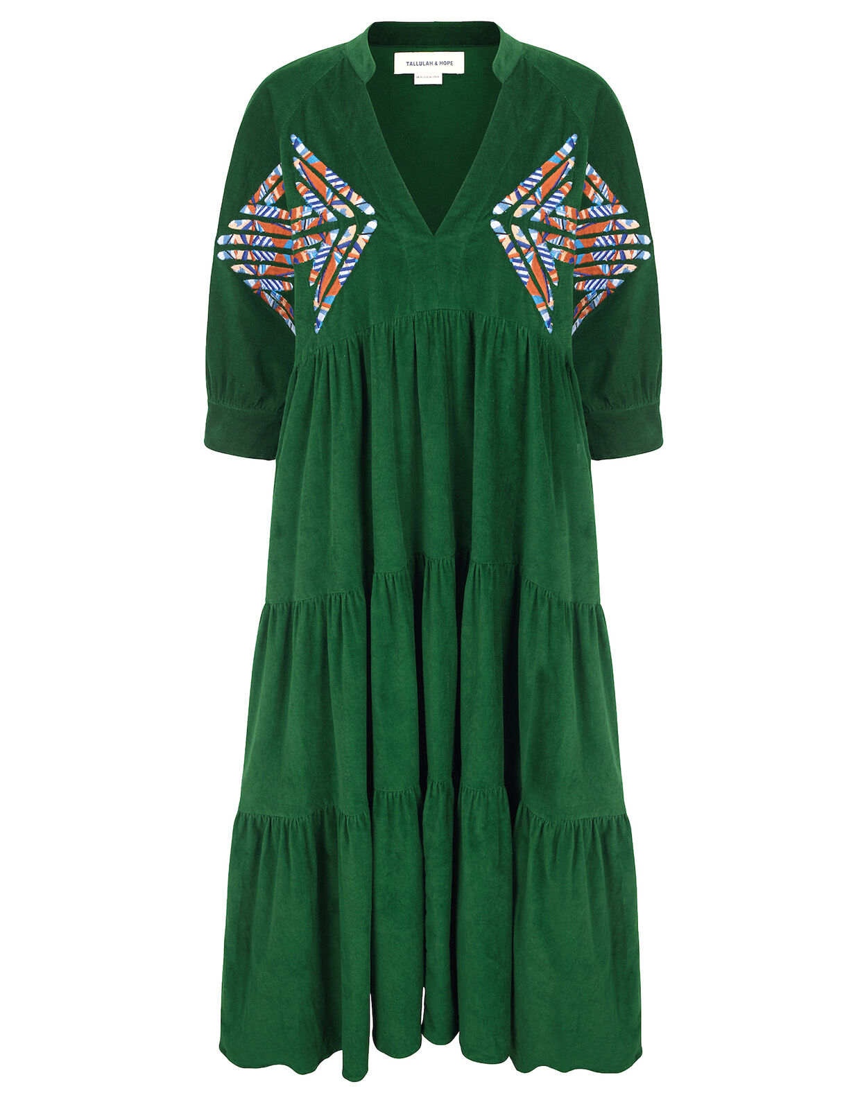 ワンピース Tallulah Dresses Green Glorious dress Ocean embroidered – Tallulah and Hope