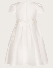 Henrietta Pearl Belt Dress, Ivory (IVORY), large