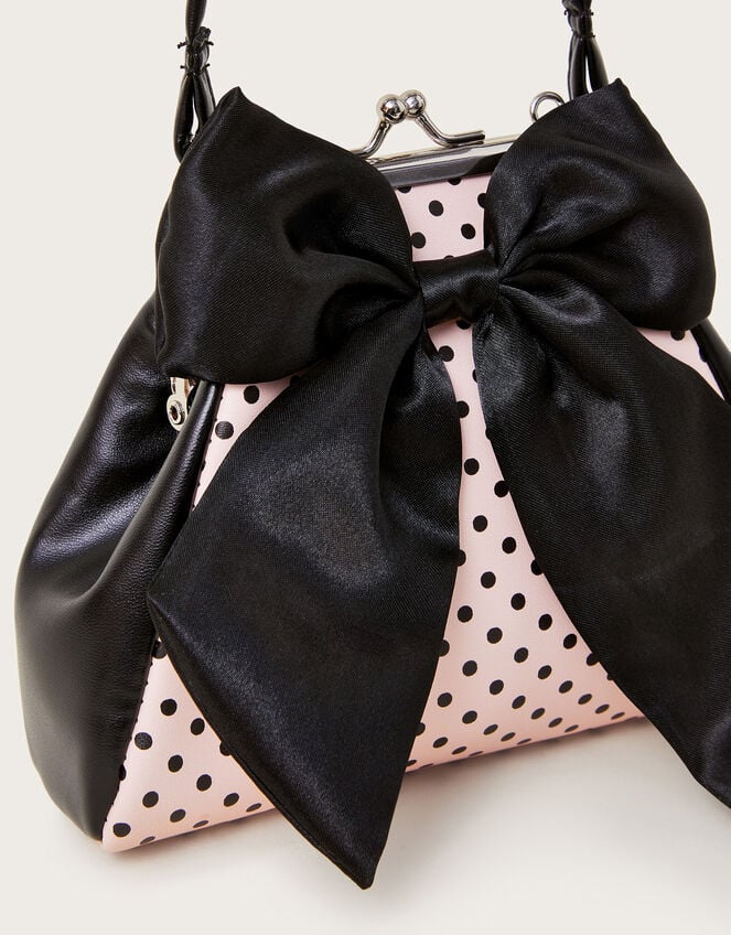 Emily Bow Polka Dot Bag, , large