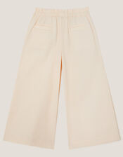 Crochet Pocket Wide Leg Trousers, Ivory (IVORY), large