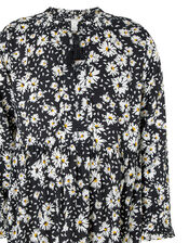 EDEN MINI ME FLORAL DRESS IN LENZING™ ECOVERO™, Black (BLACK), large