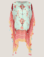 Abbie Floral Mini Kaftan, , large