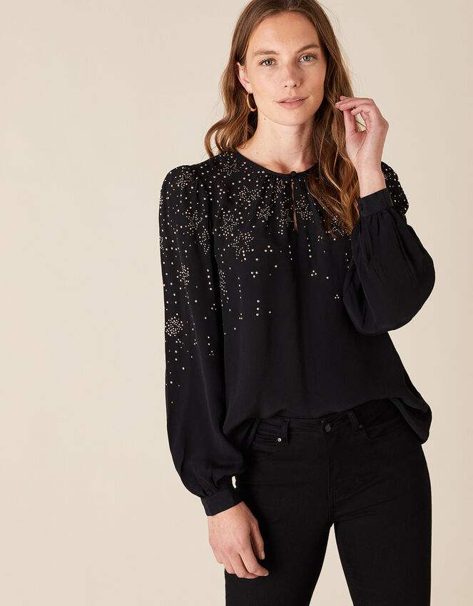 Heat-Seal Star Top, Black (BLACK), large