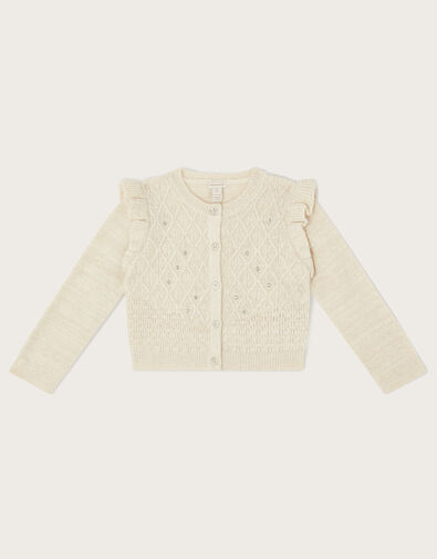 Gem Cardigan, Ivory (IVORY), large