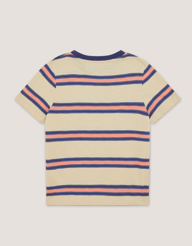 Embroidered Frog Stripe T-Shirt, Multi (MULTI), large