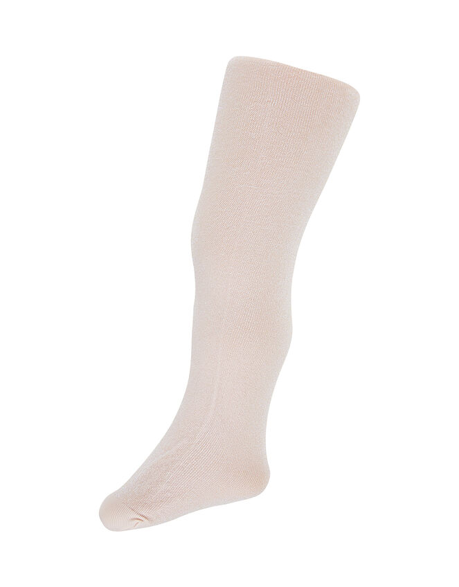 Baby Sparkle Knit Tights, Pink (PALE PINK), large