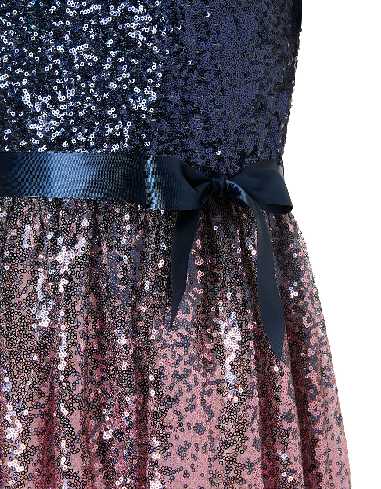 Ombre sequin prom dress top