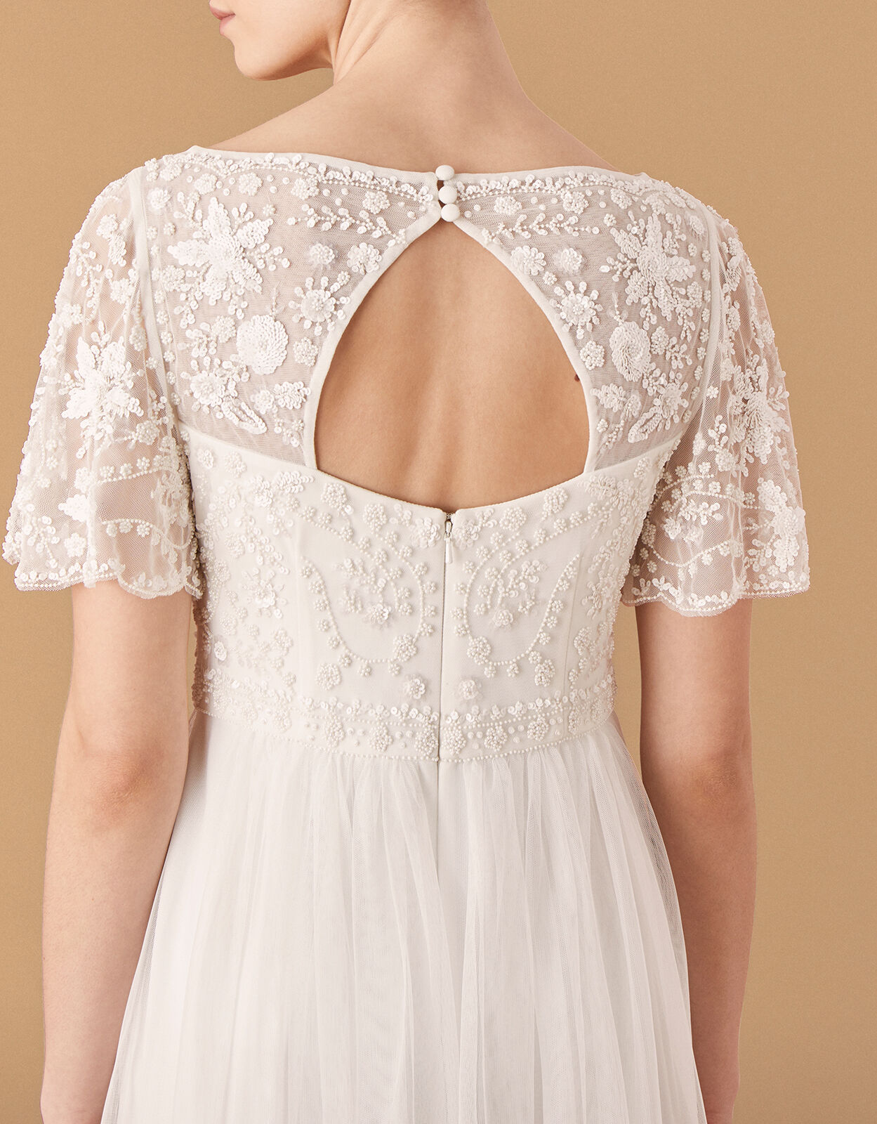Shelly Floral Embellished Bridal Dress Ivory The Bride Monsoon UK