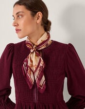 Ilsa Square Floral Silk Scarf, , large