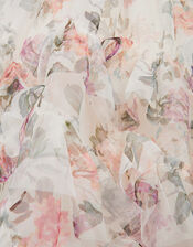 Roma Floral Print Ruffle Party Dress , Multi (MULTI), large