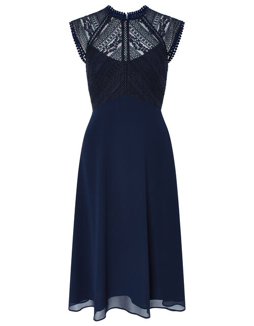 Lolita Lace Midi Dress, Blue (NAVY), large