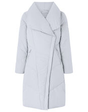 Dhalia Long Duvet Coat, Grey (GREY), large