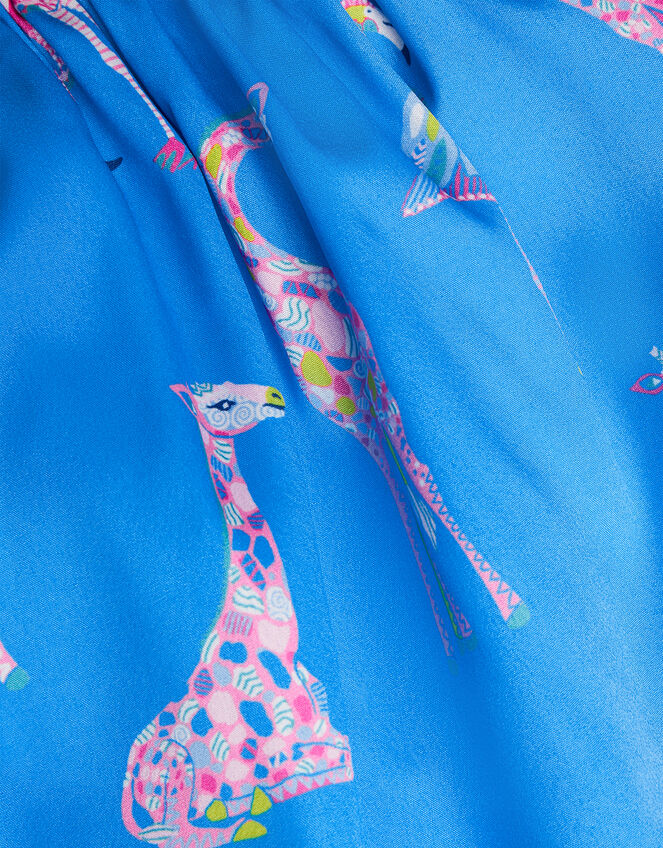 Giraffe and Flamingo Skirt WWF-UK Collaboration, Blue (BLUE), large