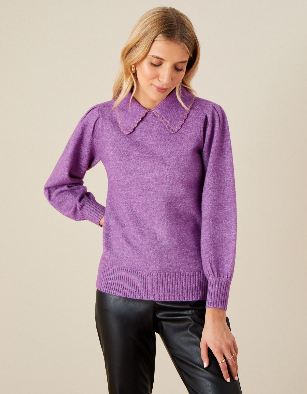 Collared jumper womens uk top