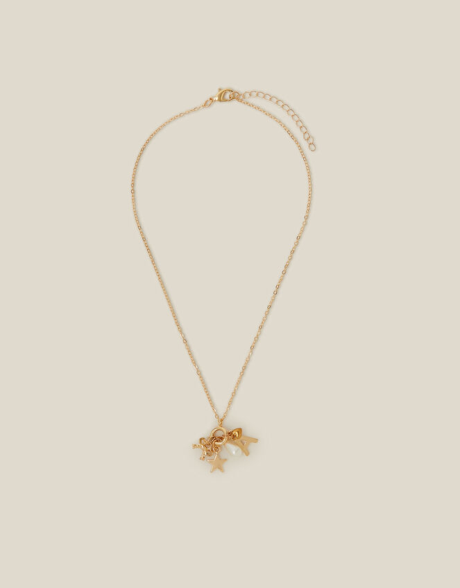 Initial Charm Necklace Set, Gold (GOLD), large