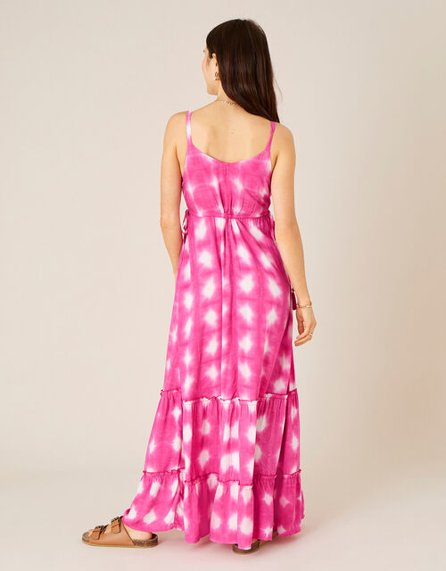 Tie Dye Maxi Dress , Pink (PINK), large