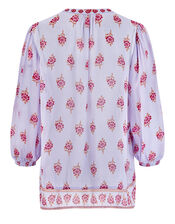 East Stine Floral Print Blouse, Purple (LILAC), large