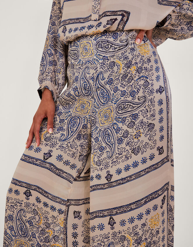One Hundred Stars Mehndi Print Trousers, Blue (BLUE), large