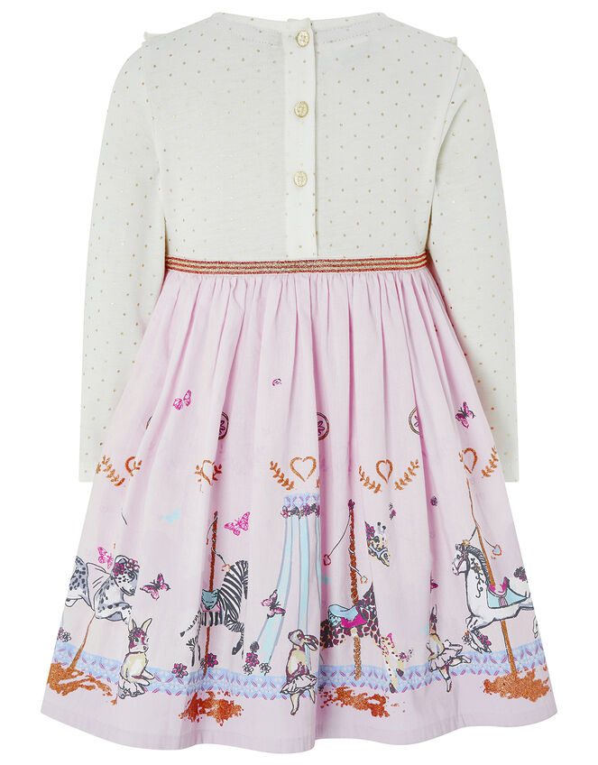 Baby Charissa Long Sleeved Smock Dress, Pink (PINK), large