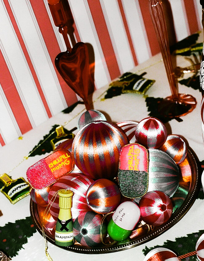 Anna + Nina Small Corded Bauble, , large